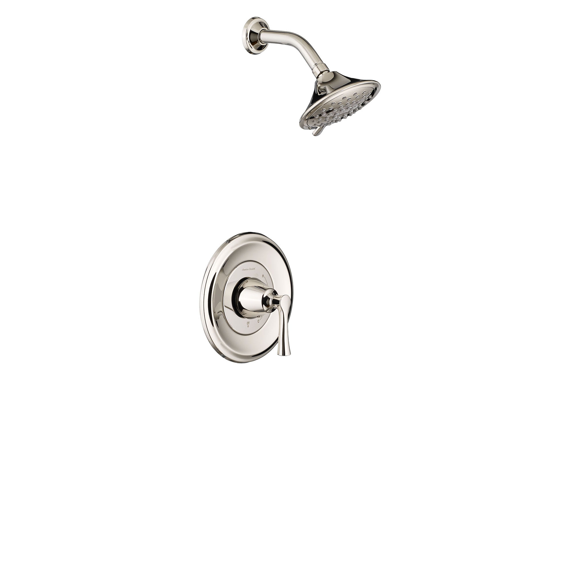 Estate 175 GPM Shower Trim Kit with Water Saving Showerhead and Lever Handle POLISHED  NICKEL